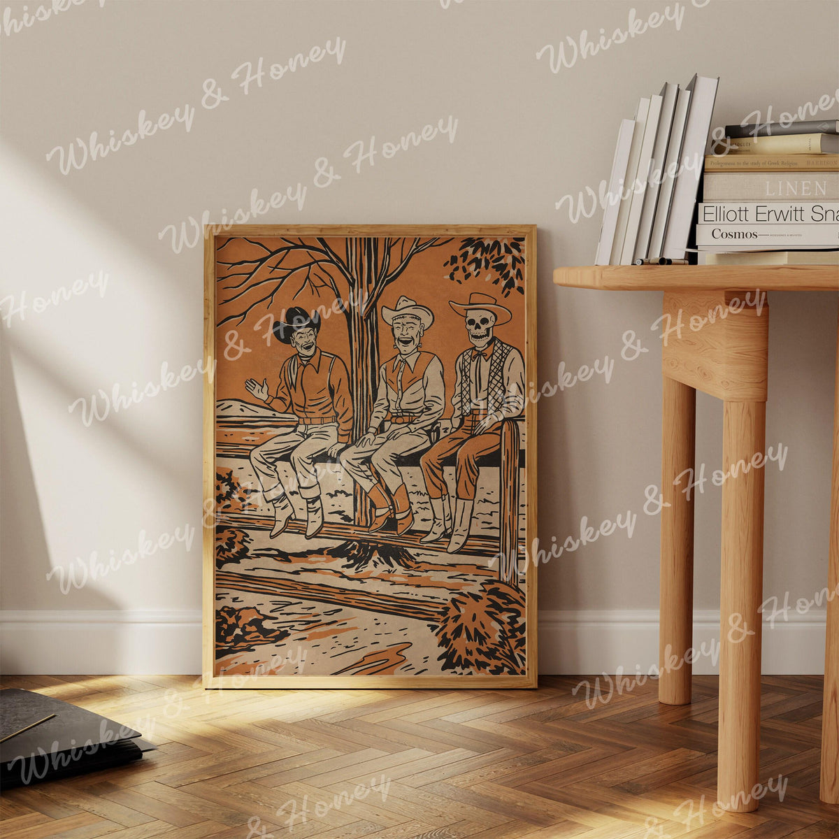Spooky Cowboys Art Print