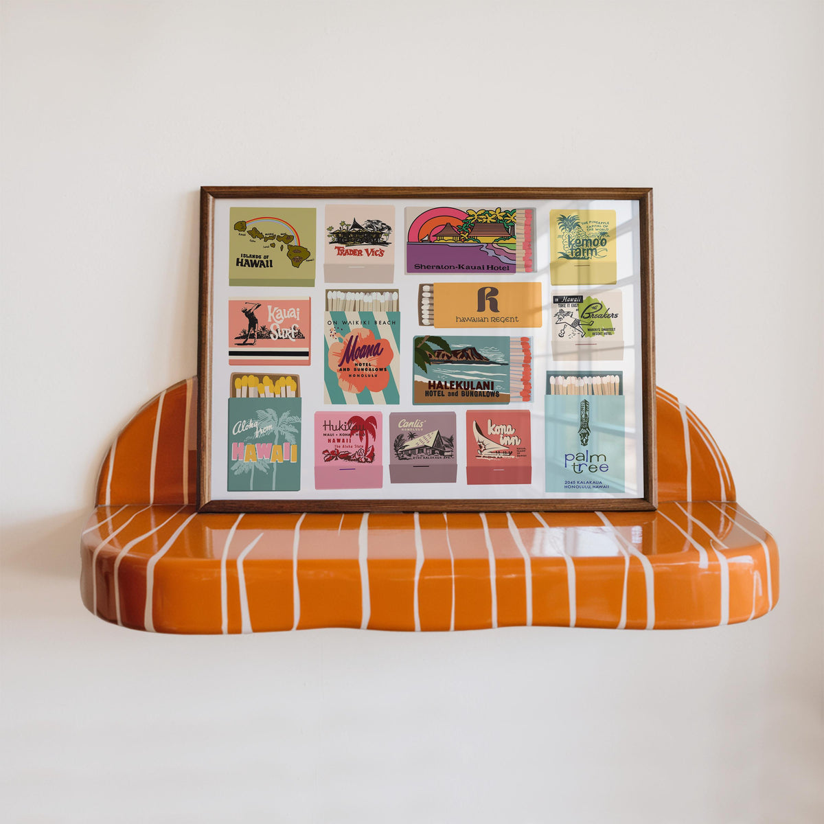 Vintage Hawaii Horizontal Matchbook Print