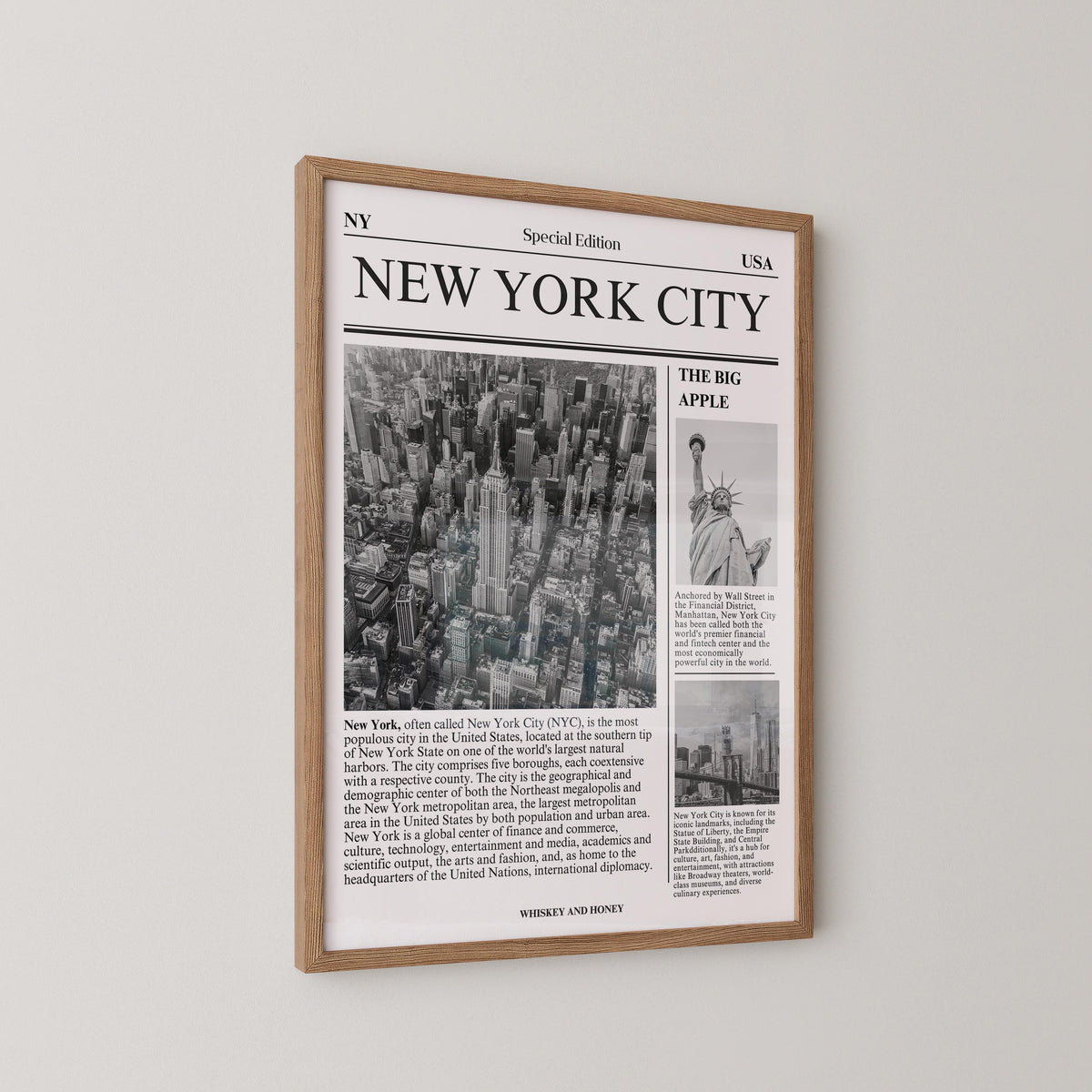 New York City Newspaper Print