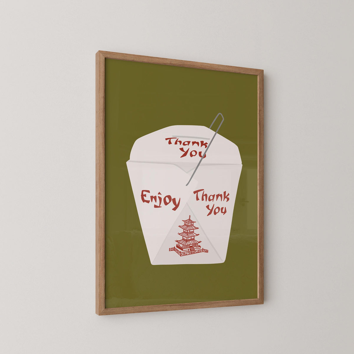 Chinese Takeout Box Print