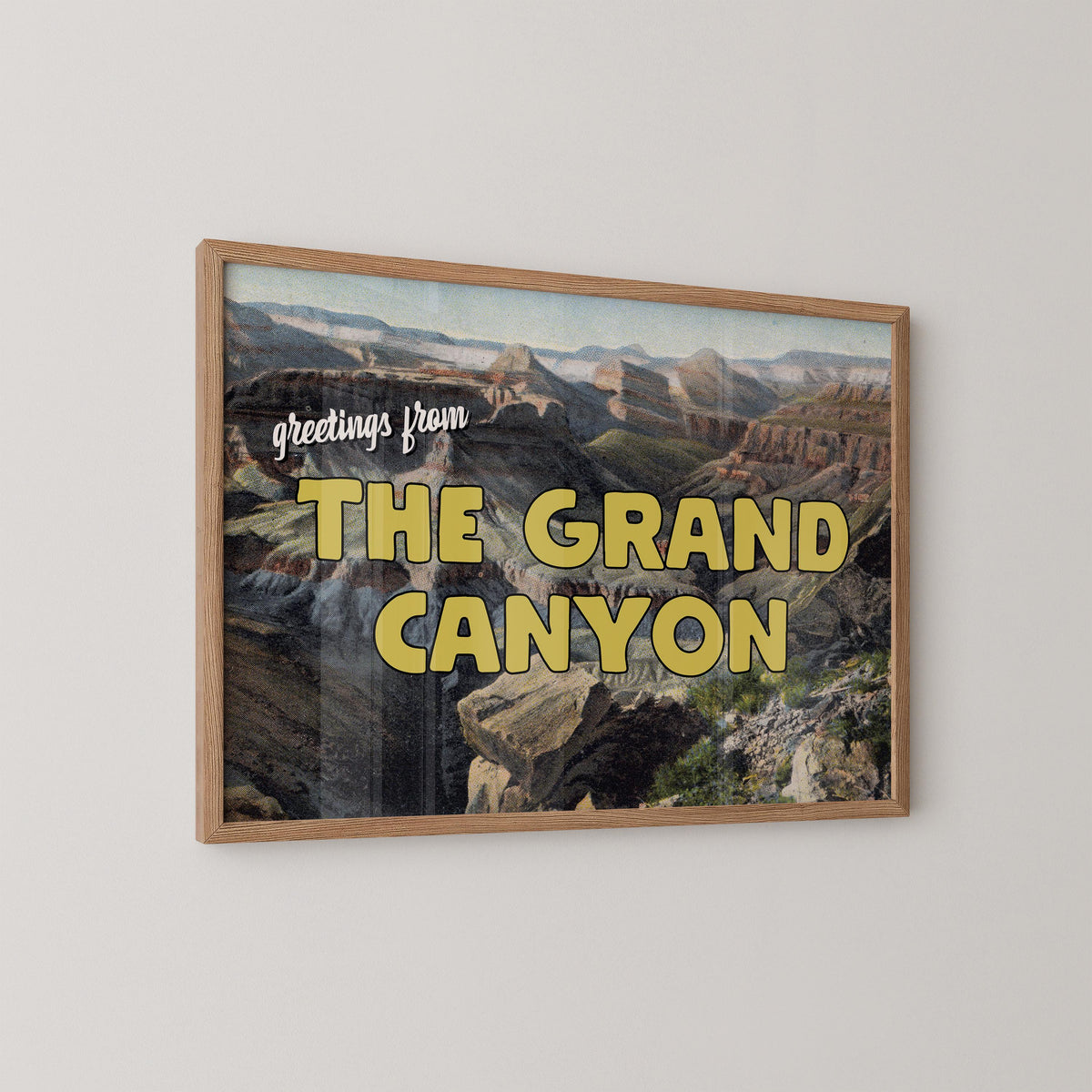 Grand Canyon Vintage Postcard Print