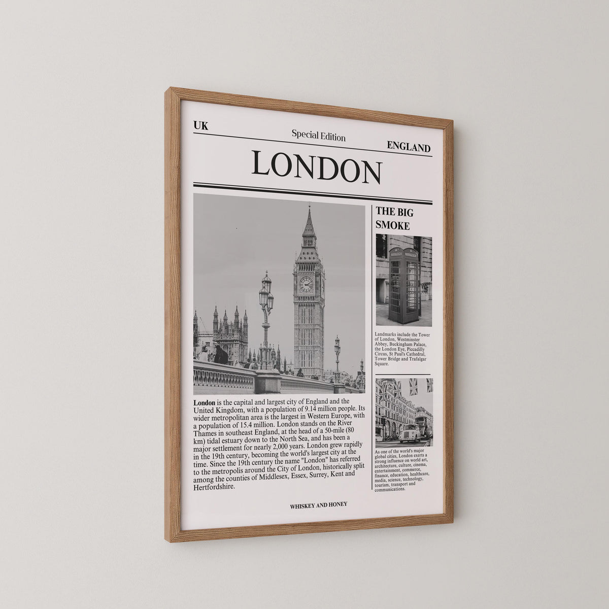 London Newspaper Print