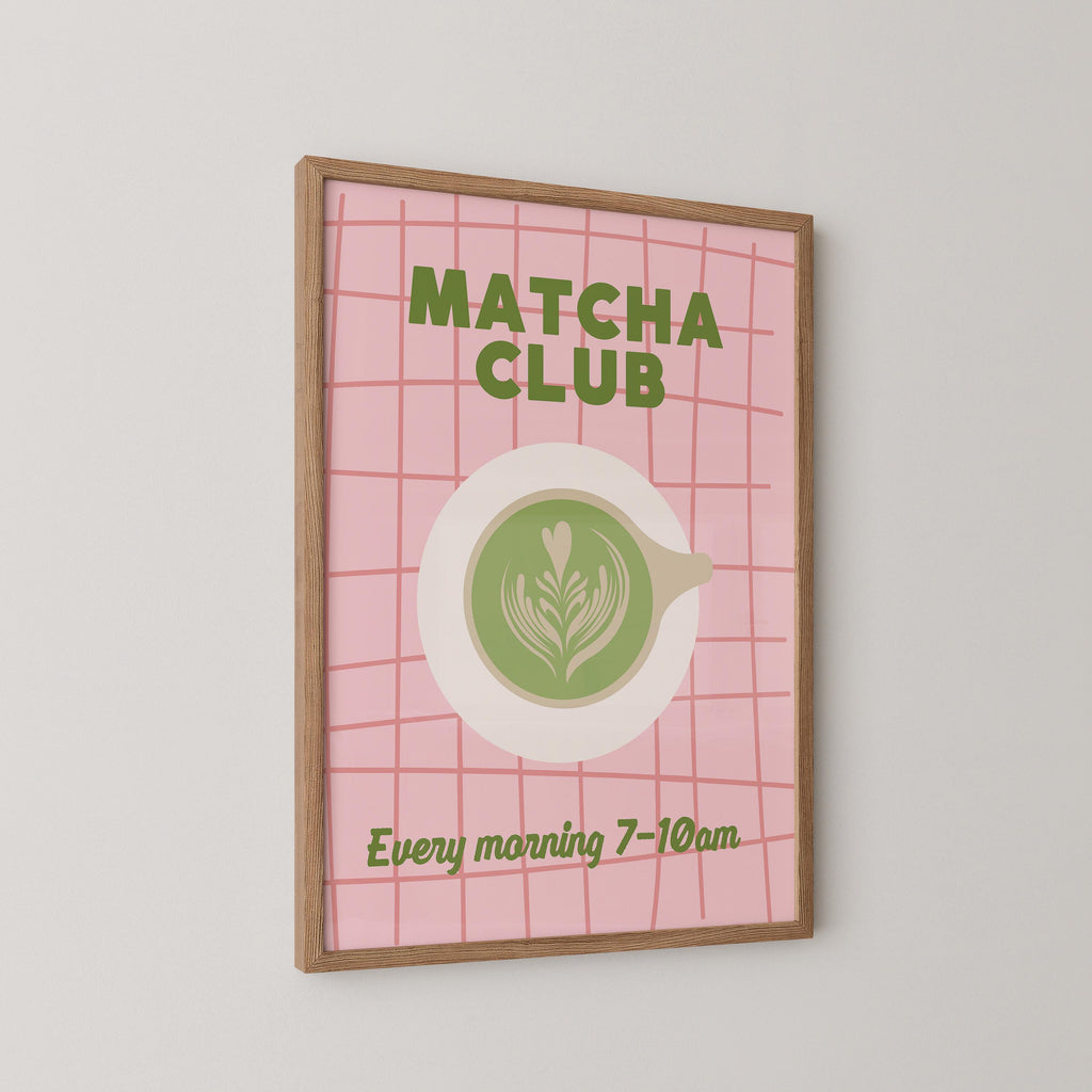 Matcha Club Art Print