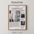 Nashville TN Newspaper Print