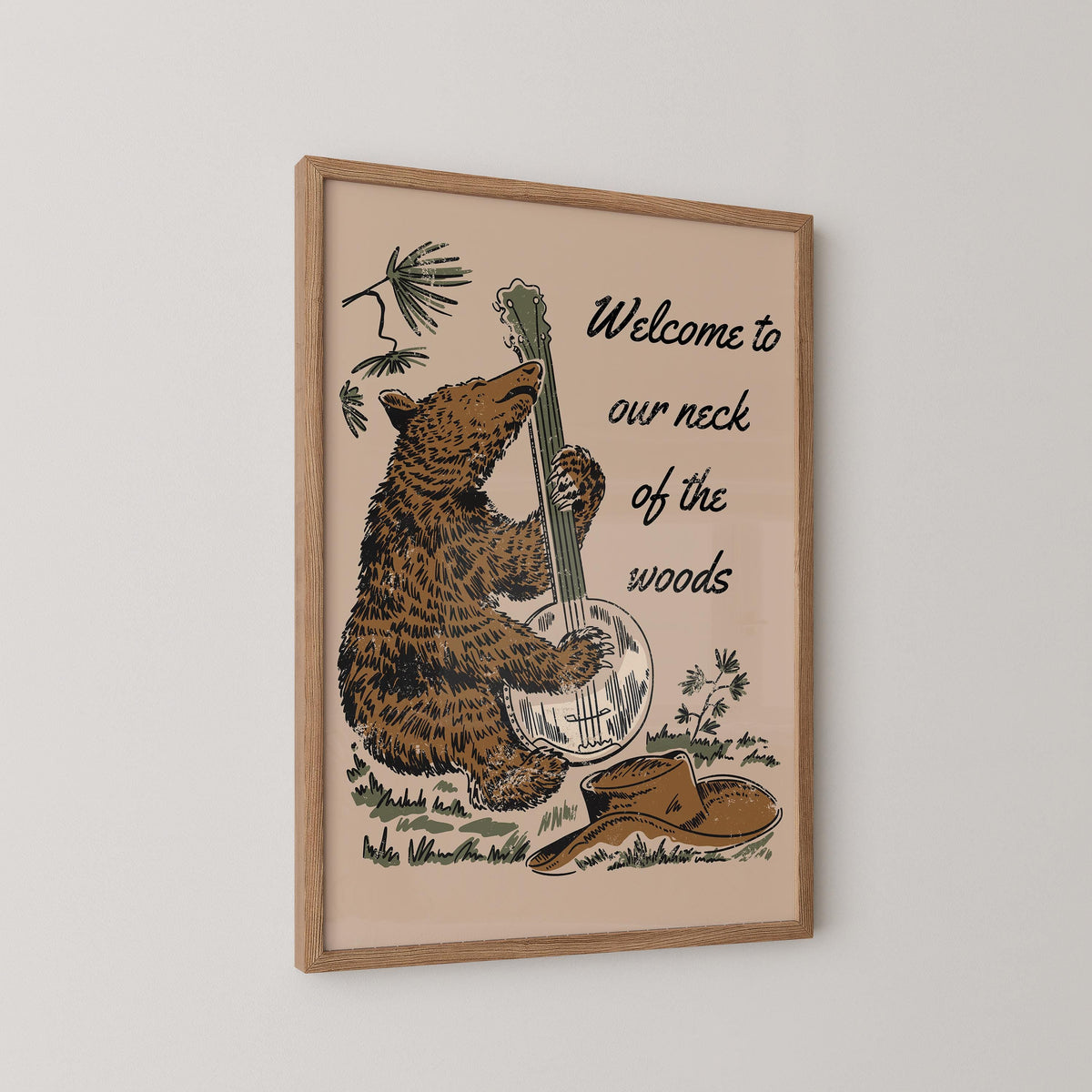 Welcome To Our Neck Of The Woods Print