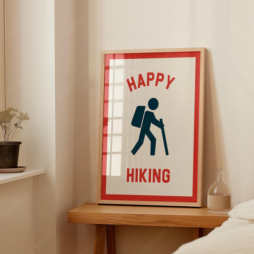 Happy Hiking Print