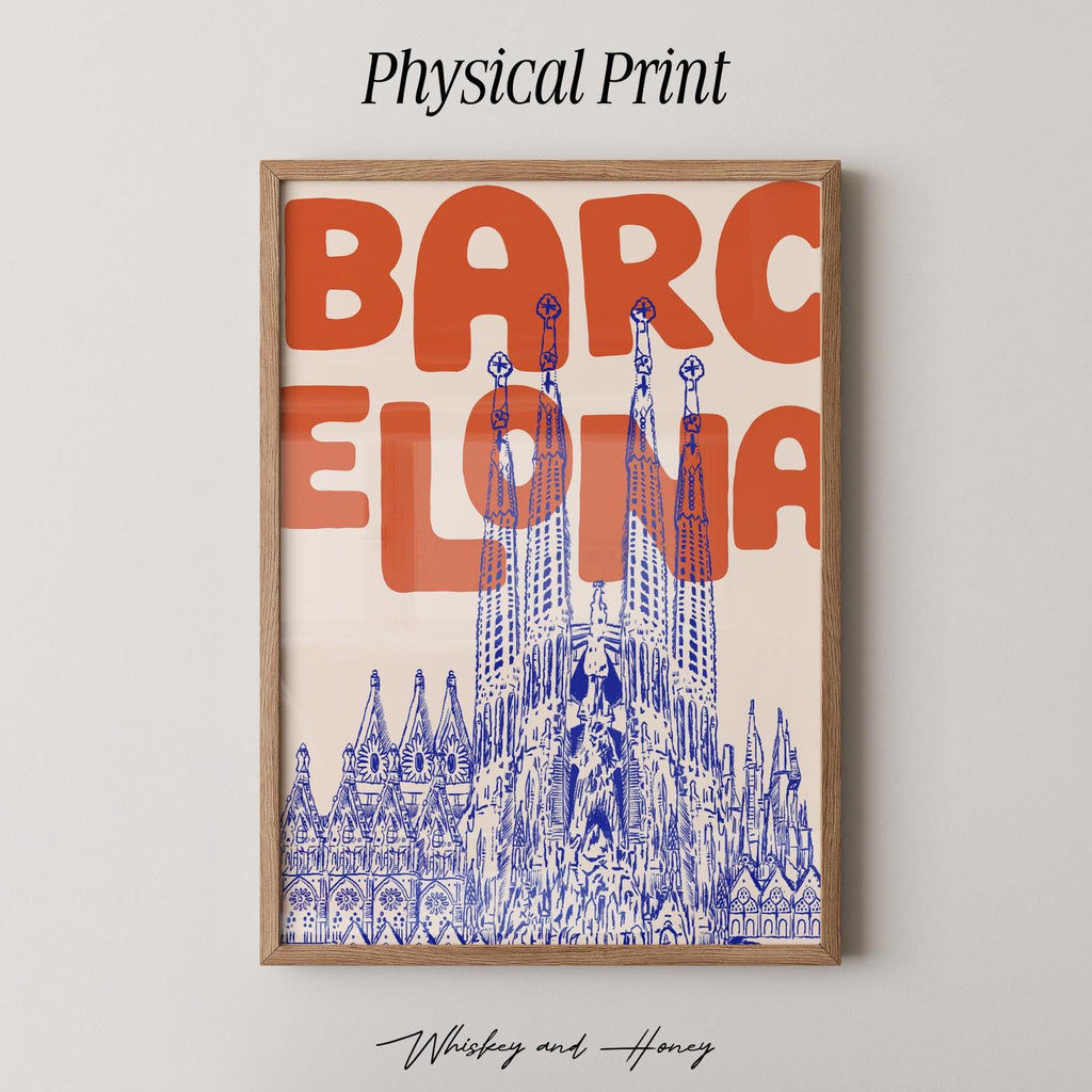 Barcelona Travel Print