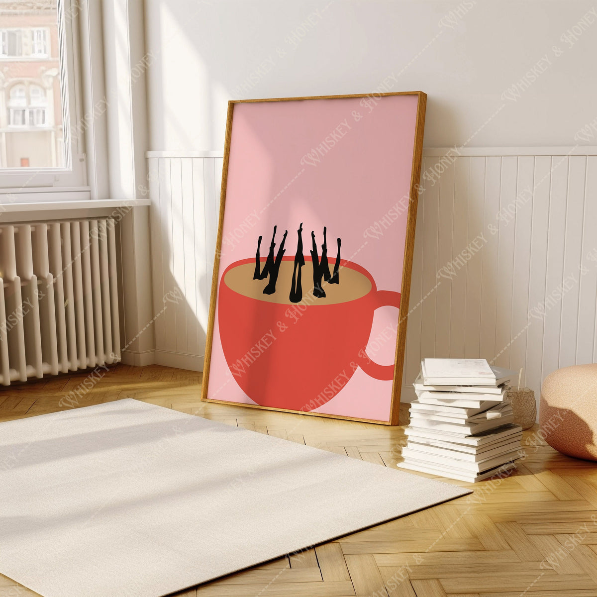 Swimming In Coffee Print