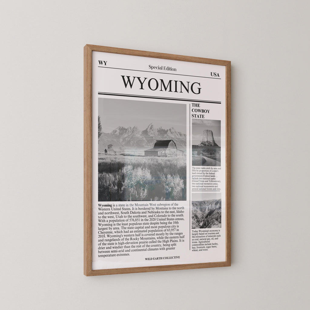Wyoming State Newspaper Print