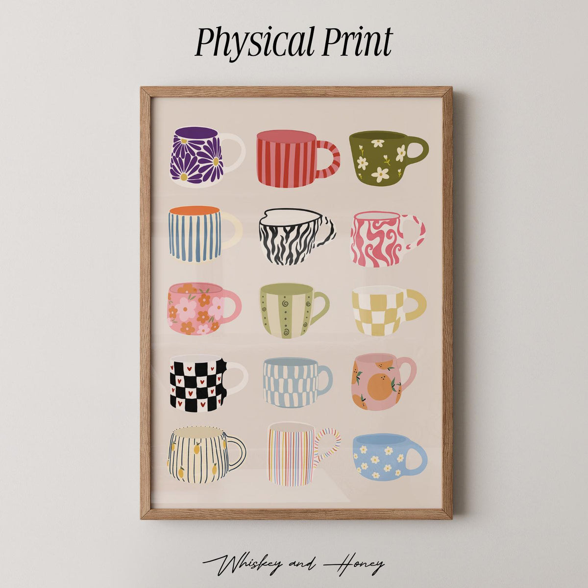 Funky Coffee Mugs Print