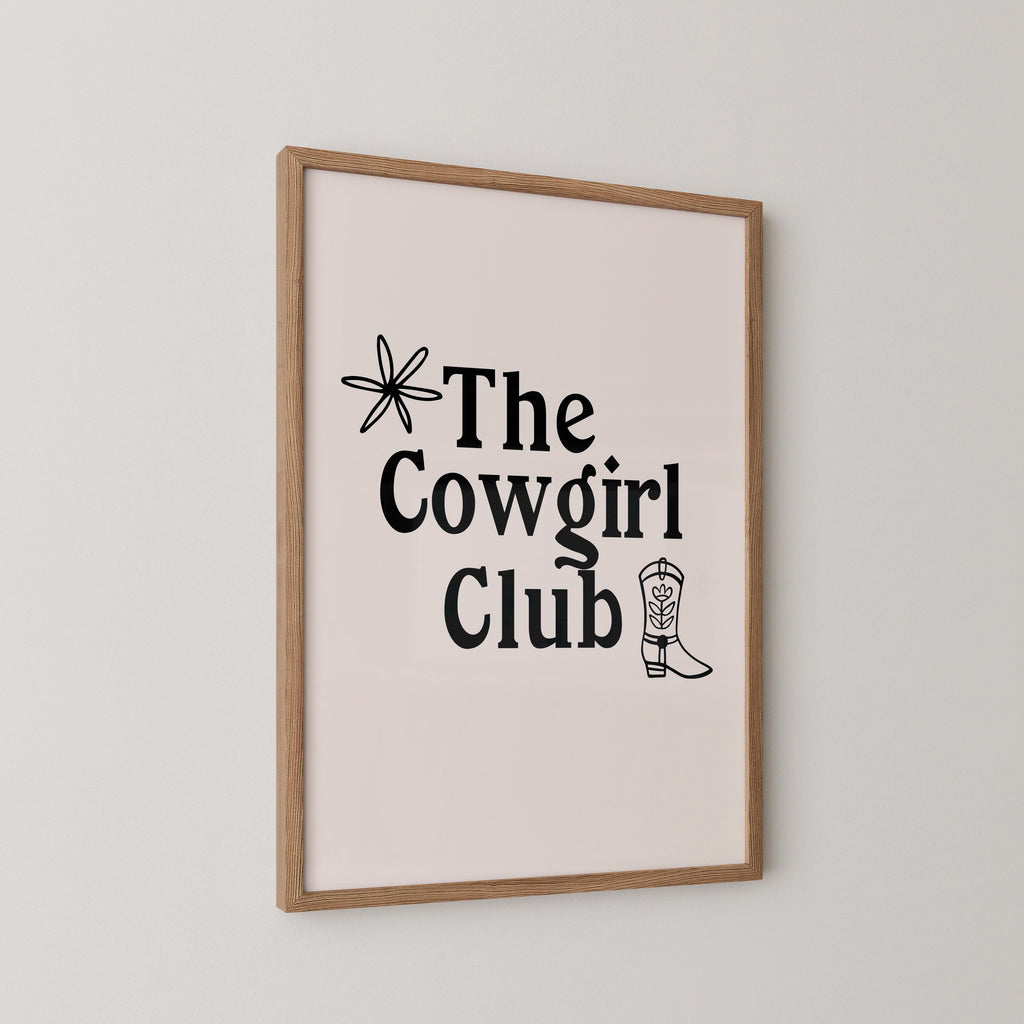 The Cowgirl Club Print