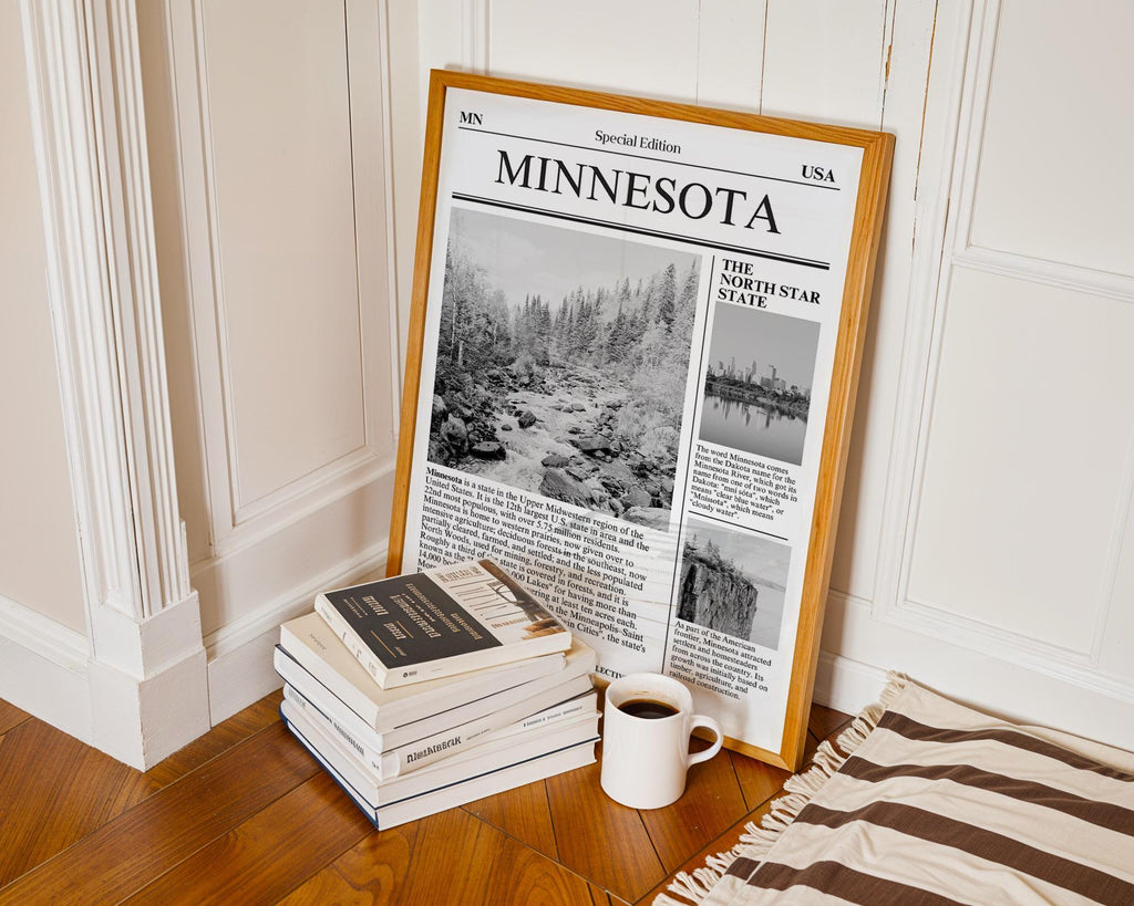Minnesota State Newspaper Print