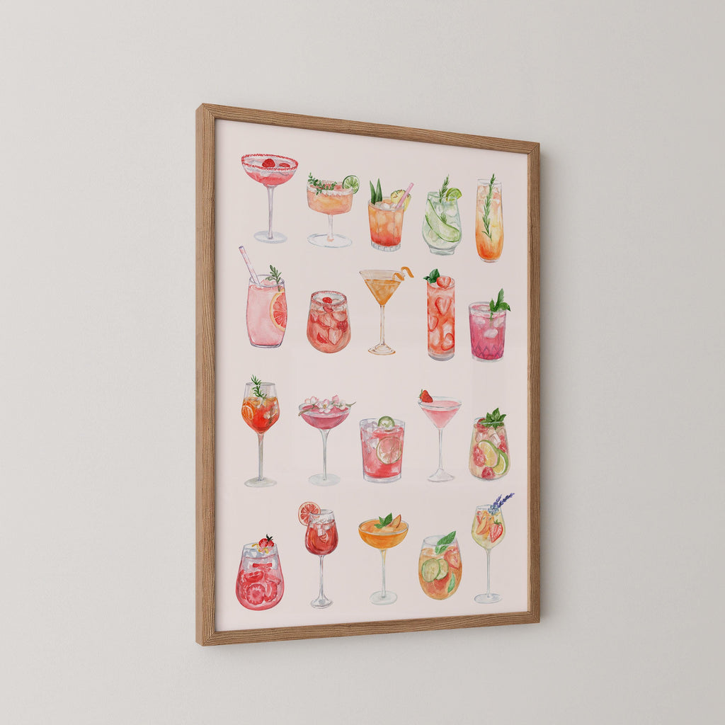 Fruity Cocktails Print