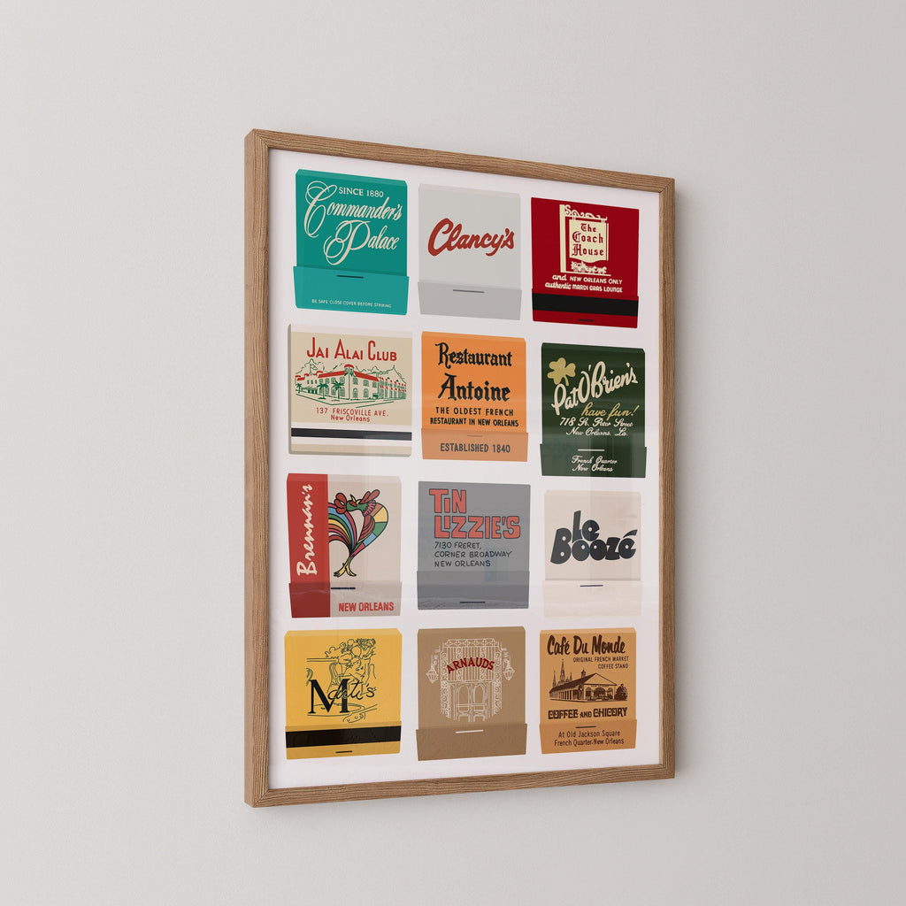 Vintage New Orleans Matchbook Print