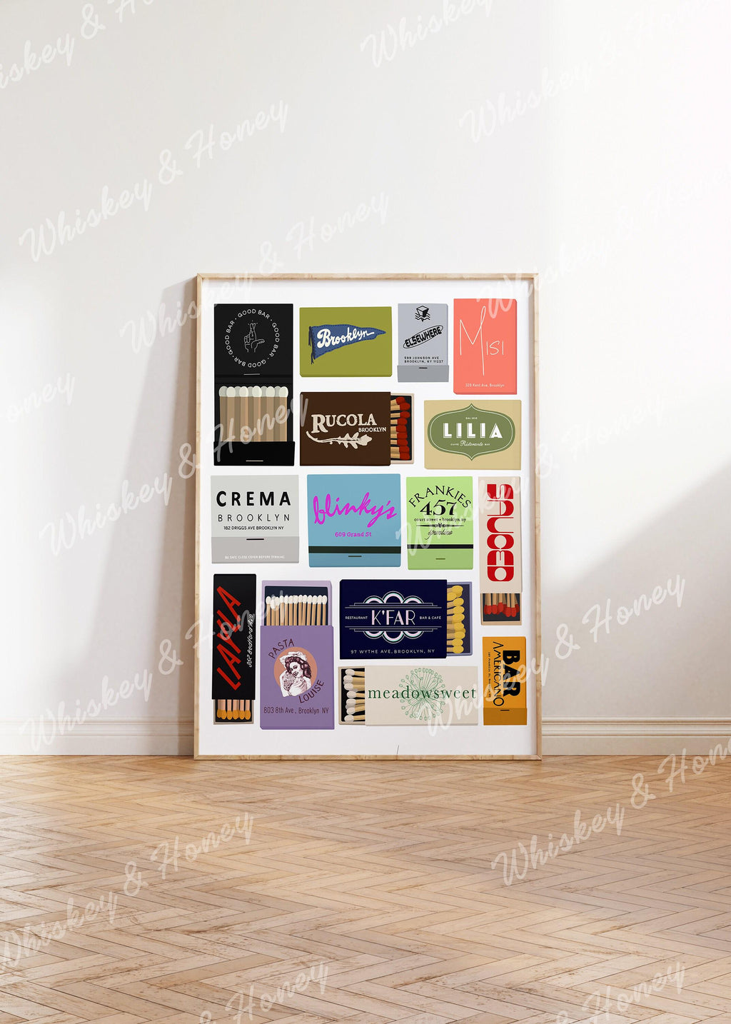 Brooklyn Matchbooks Collage Print