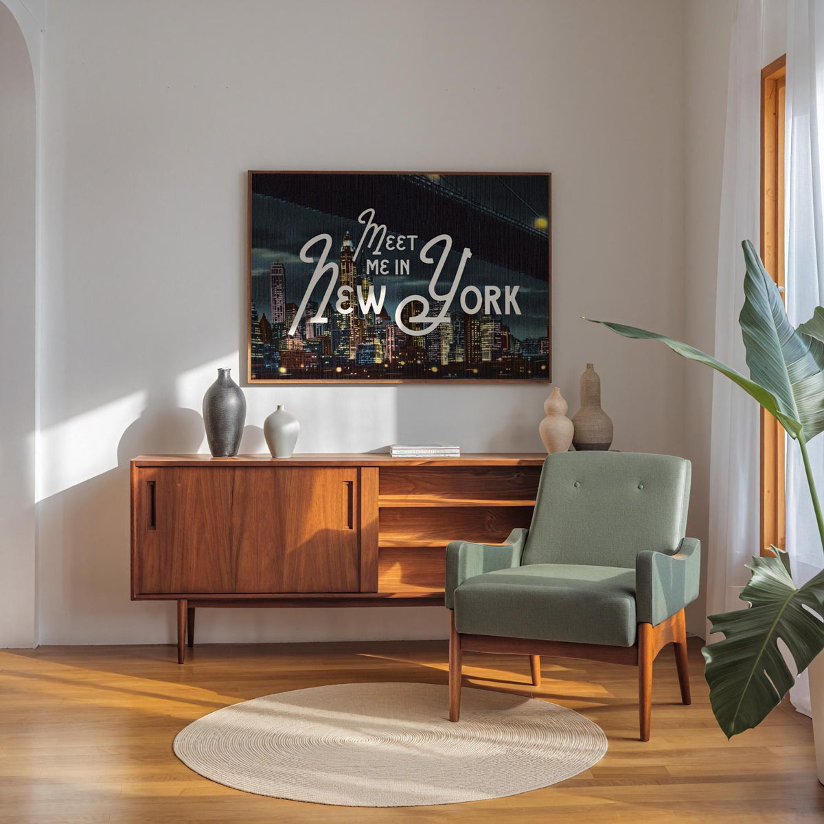 Meet Me in New York City Skyline Print