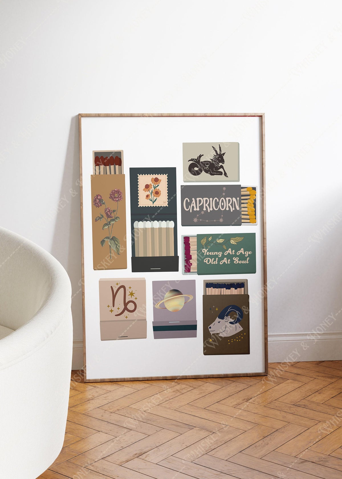 Capricorn Zodiac Matchbooks Print
