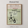 Happy Hour Guest Check Print