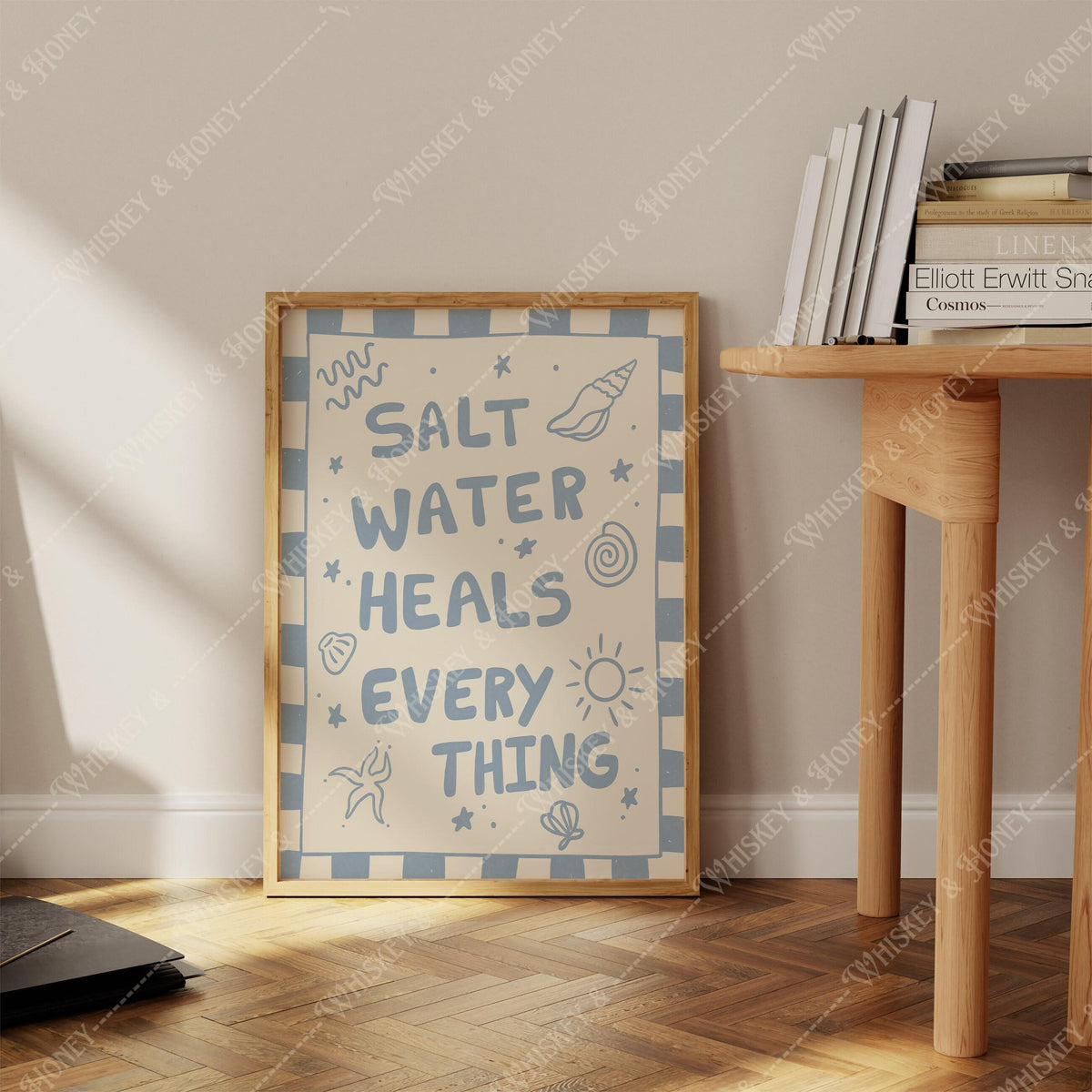 Salt Water Heals Everything Print