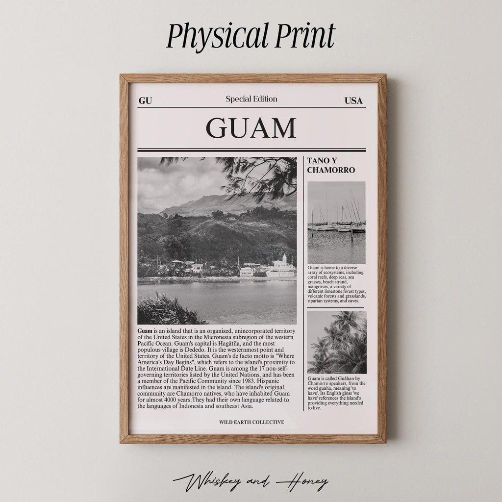 Guam Newspaper Travel Print
