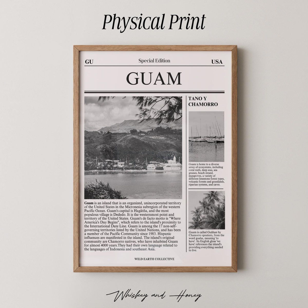 Guam Newspaper Travel Print