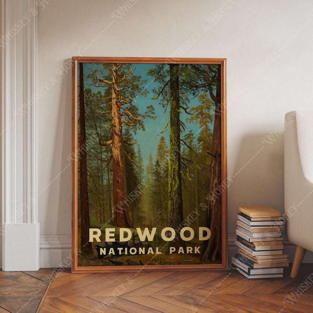 Vintage Redwood National Park Print
