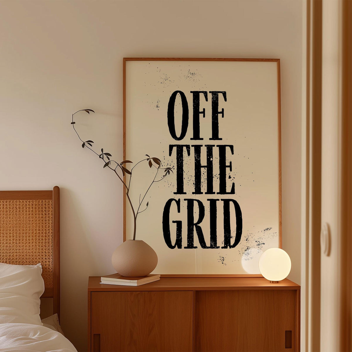 Off the Grid Typography Print
