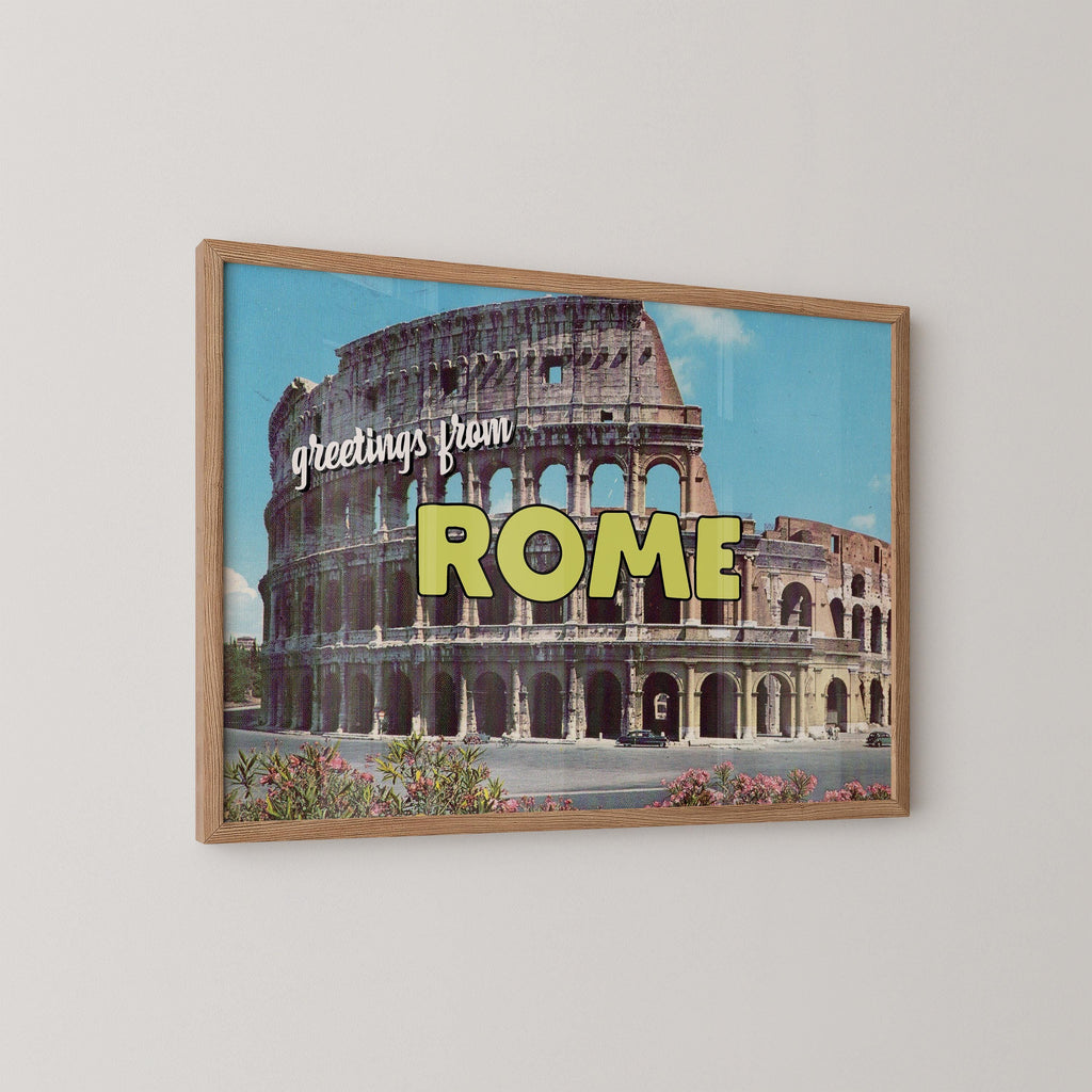 Greetings from Rome Postcard Print