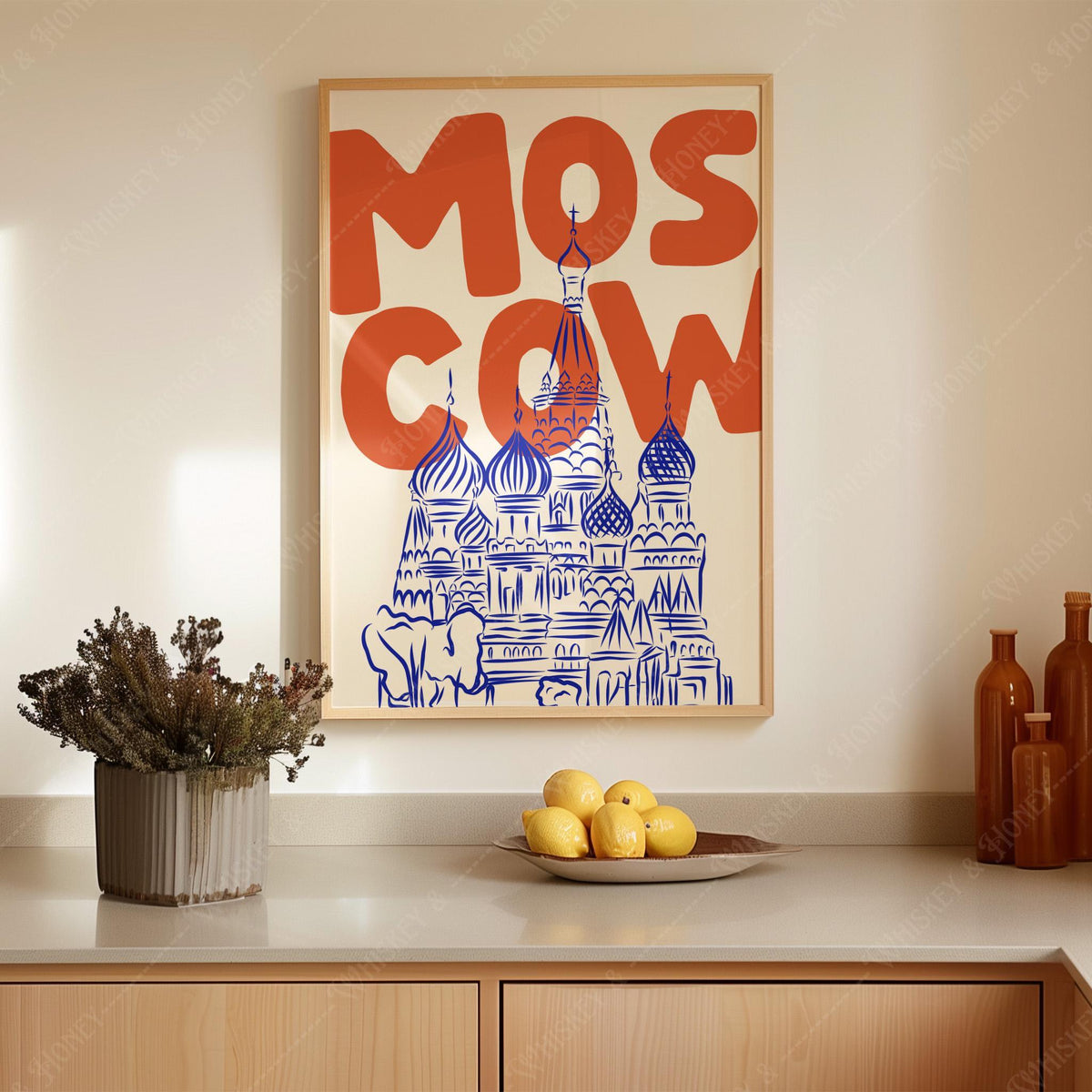 Moscow Russia Travel Poster