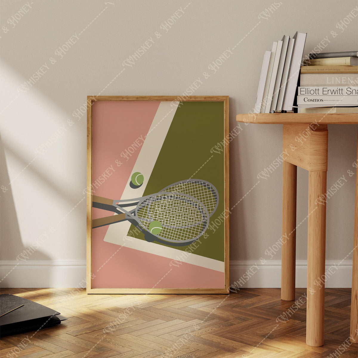 Mid-Century Modern Tennis Court Print