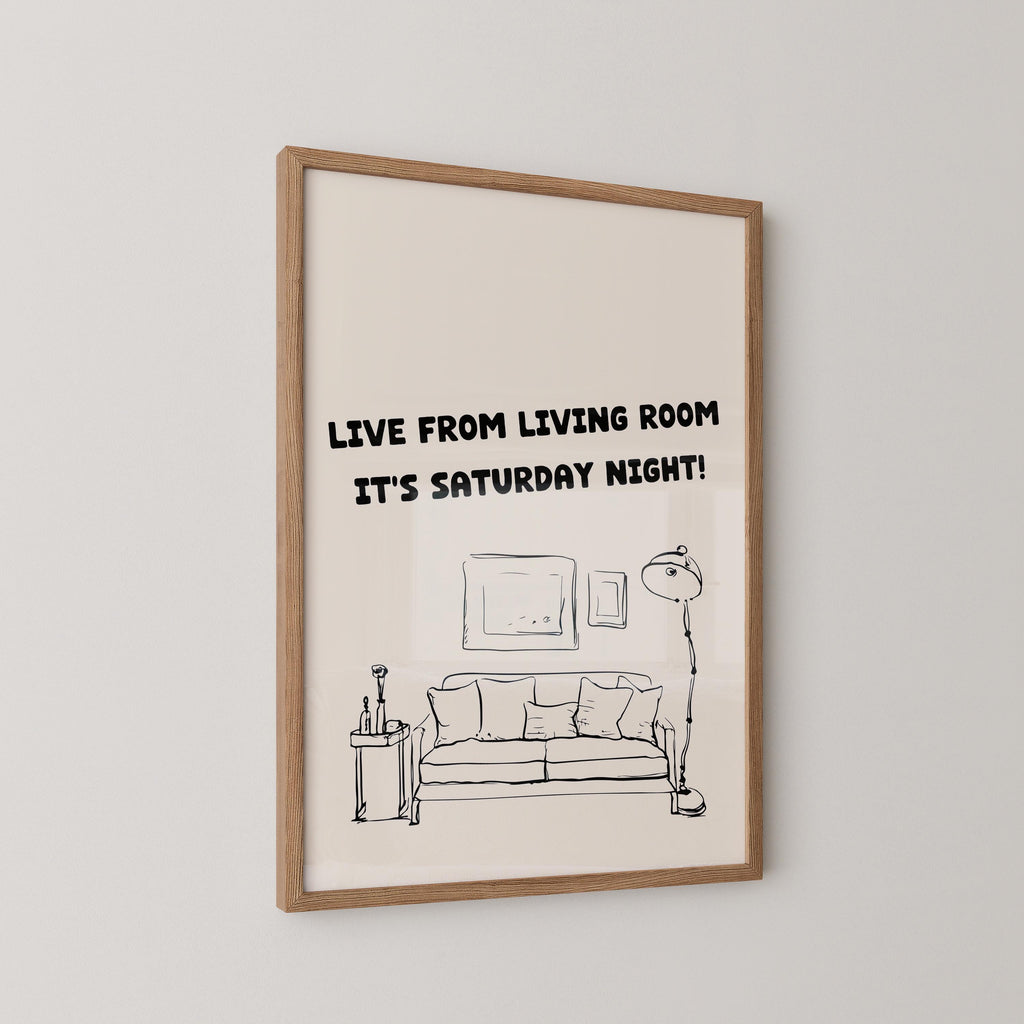 Saturday Night Living Room Print