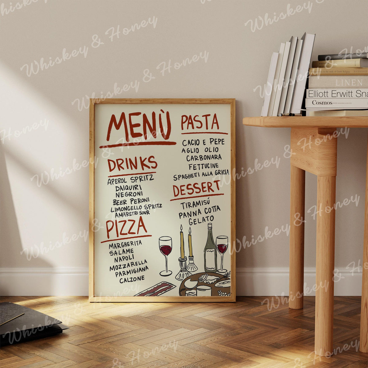 Italian Menu Print