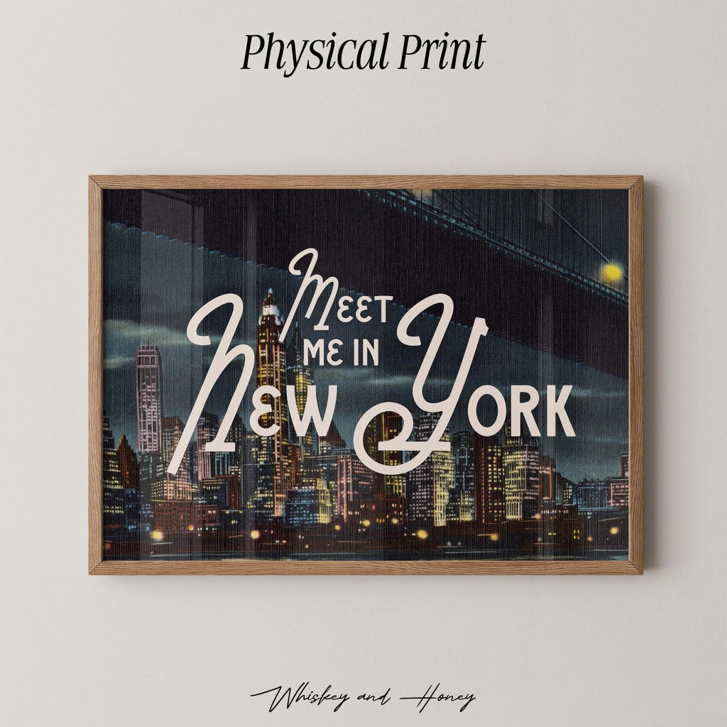 Meet Me in New York City Skyline Print