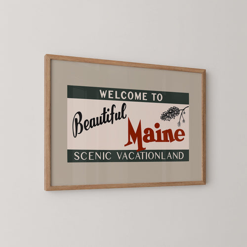 Beautiful Maine Print