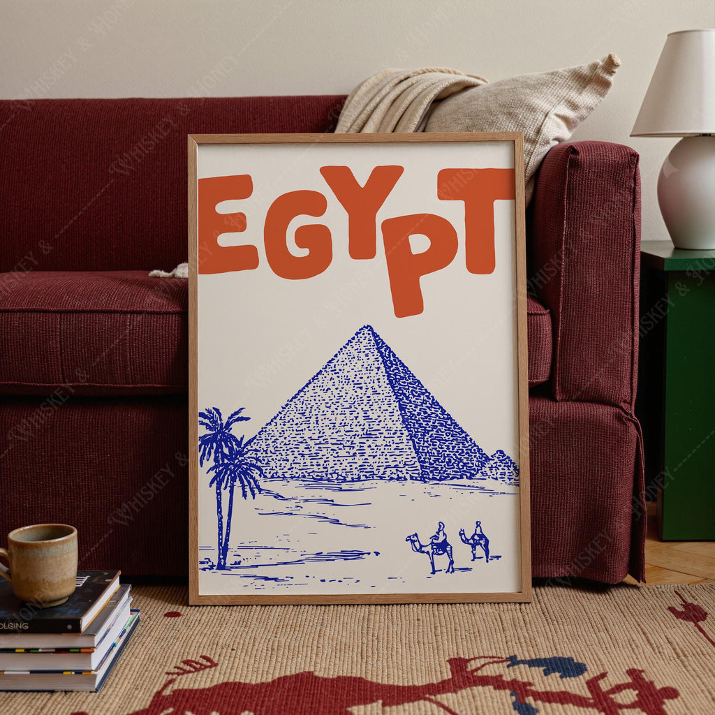Egypt Pyramids Travel Print