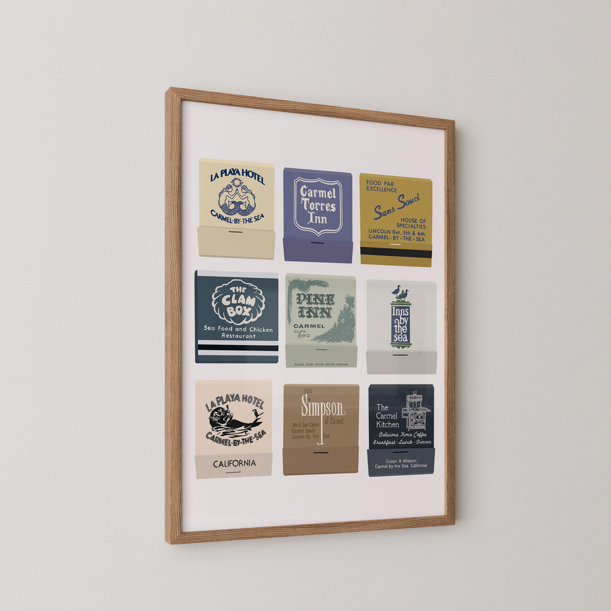 Carmel By The Sea Matchbook Print