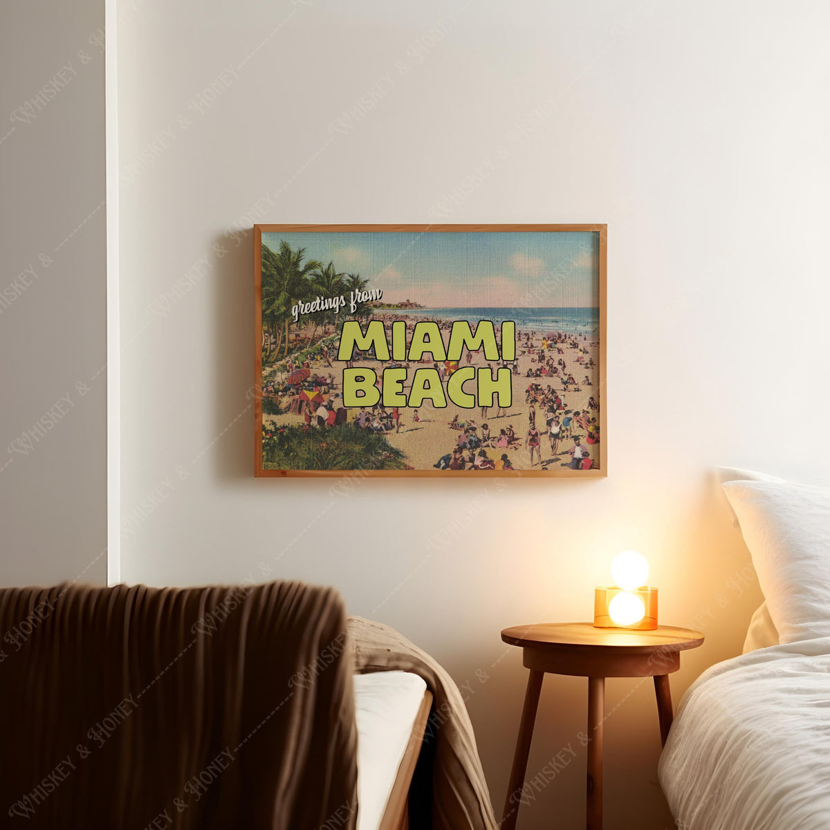 Vintage Greetings From Miami Beach Print