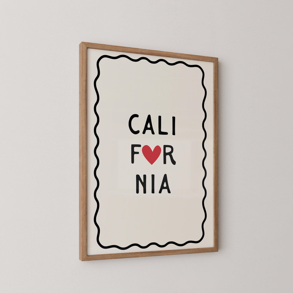 California Heart Print