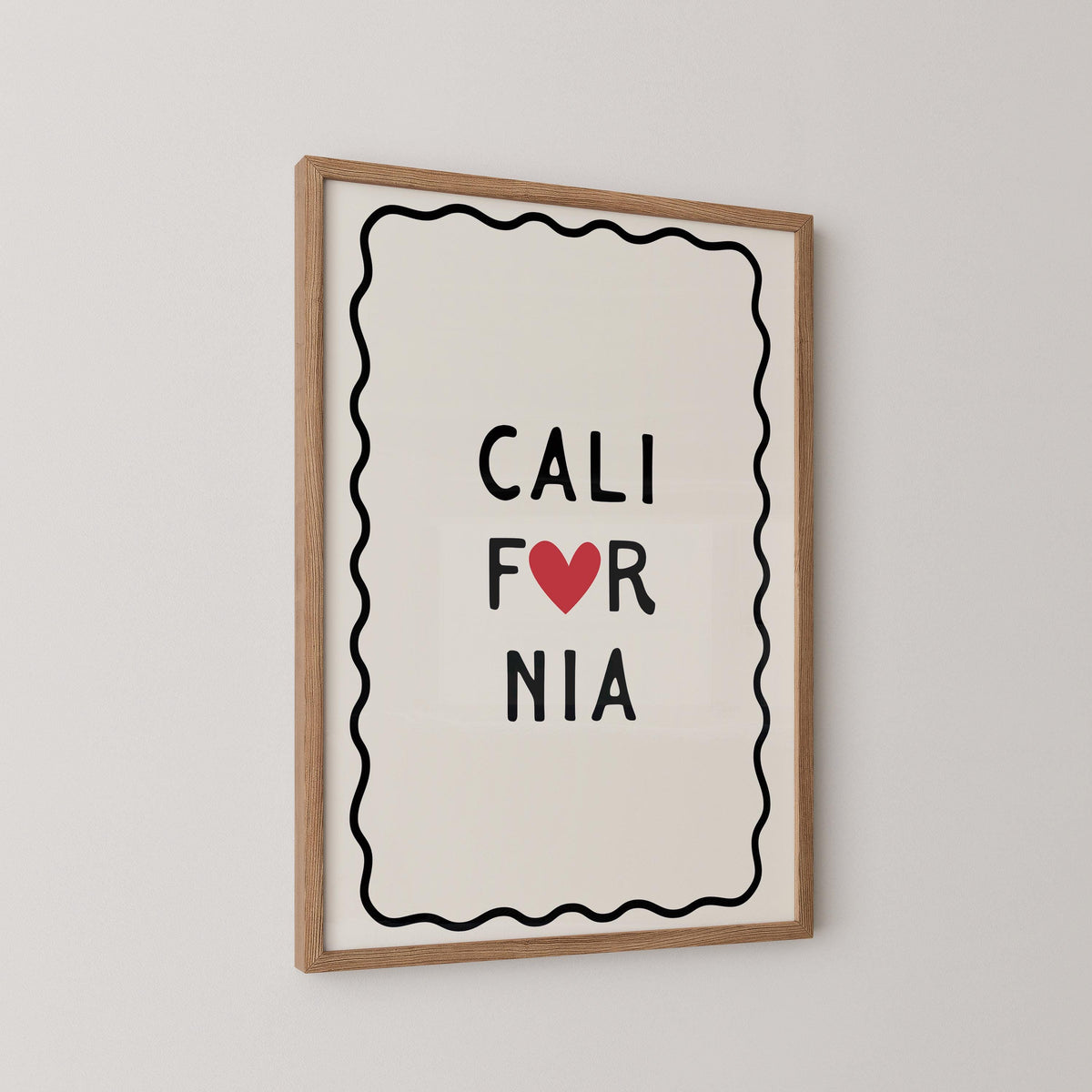 California Heart Print