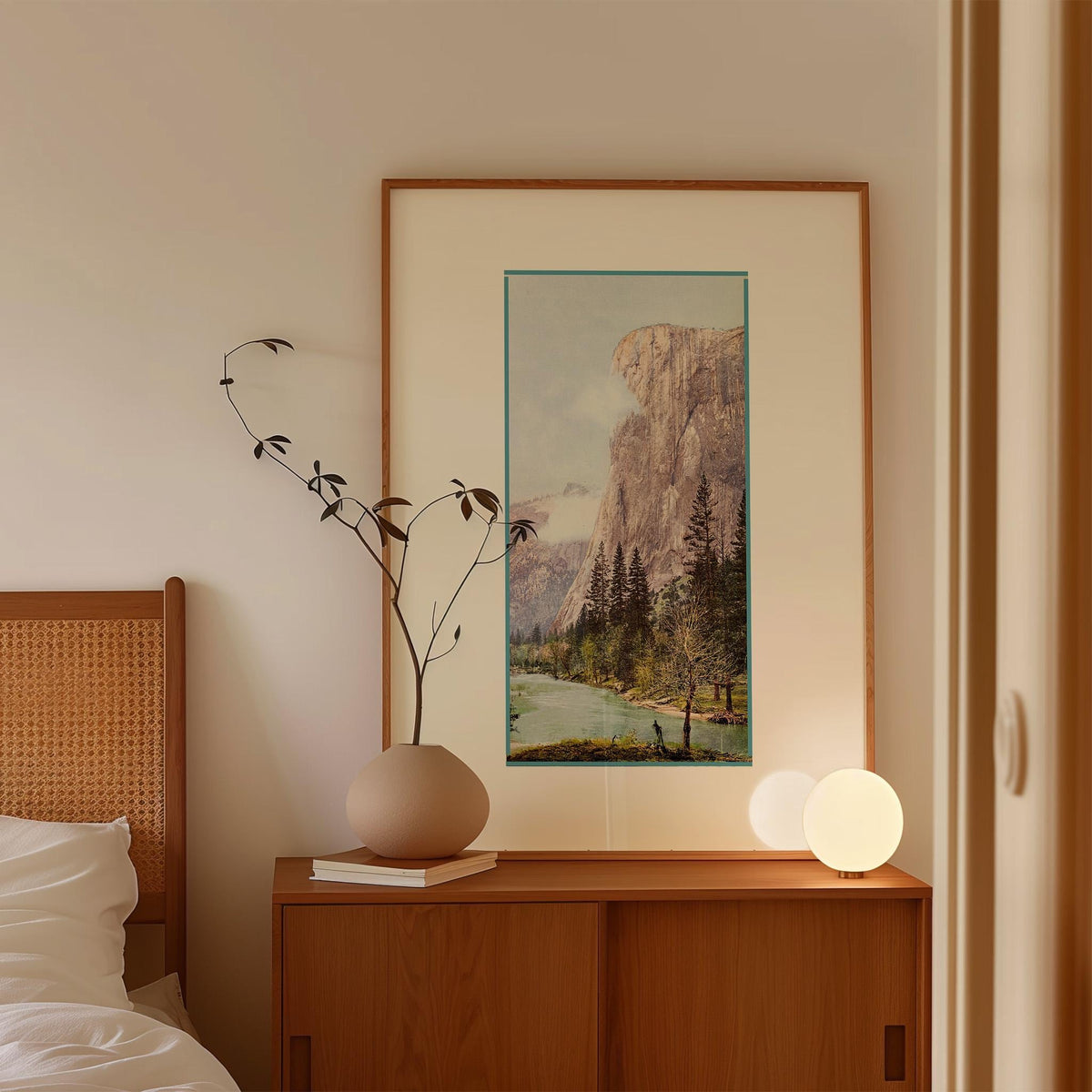 Vintage Half Dome Yosemite Print