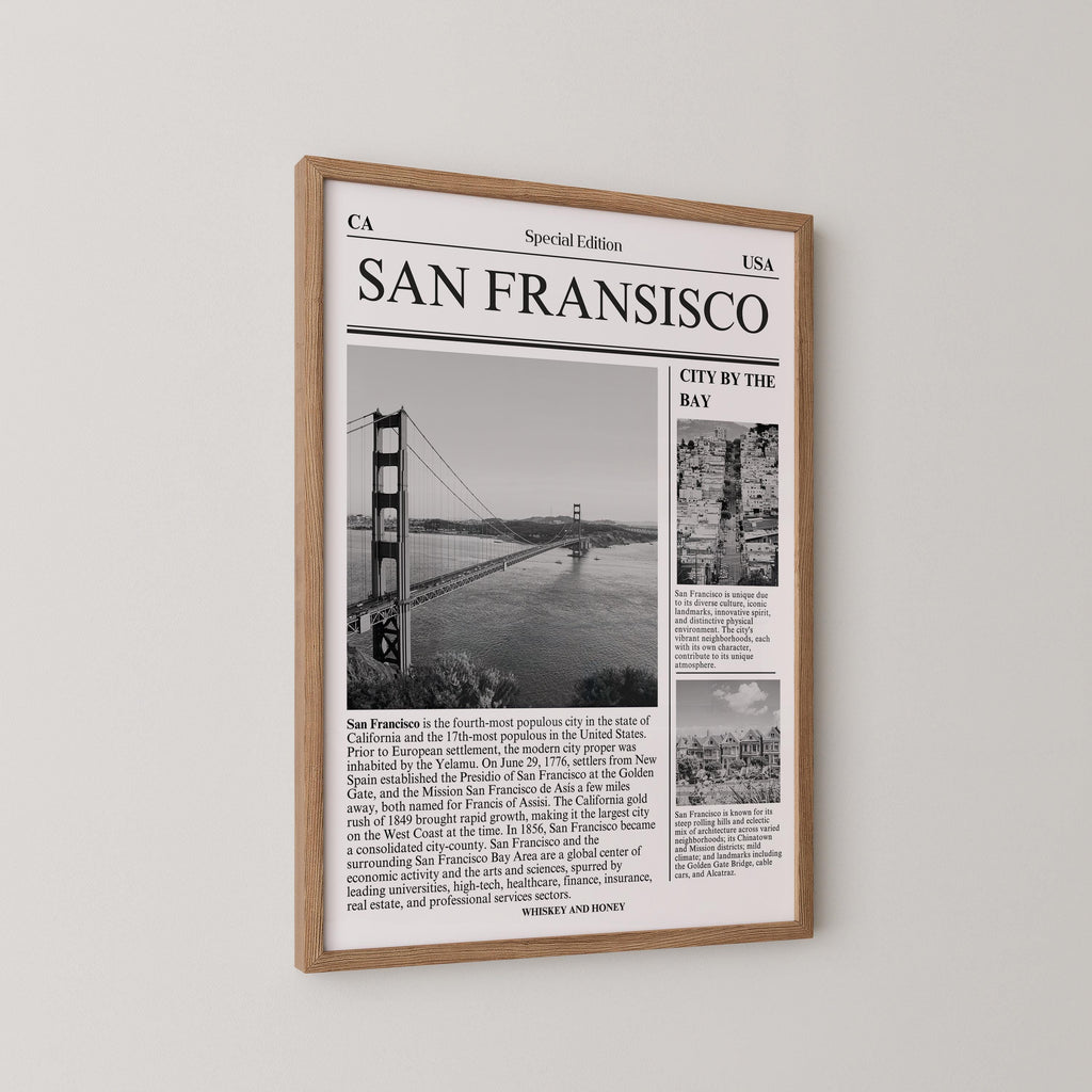 San Francisco Newspaper Print