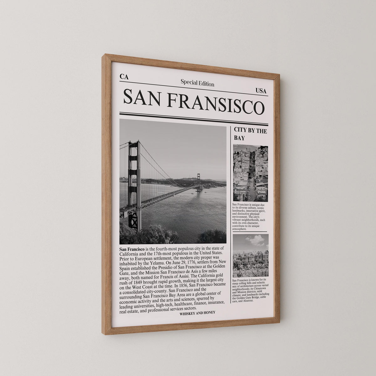 San Francisco Newspaper Print