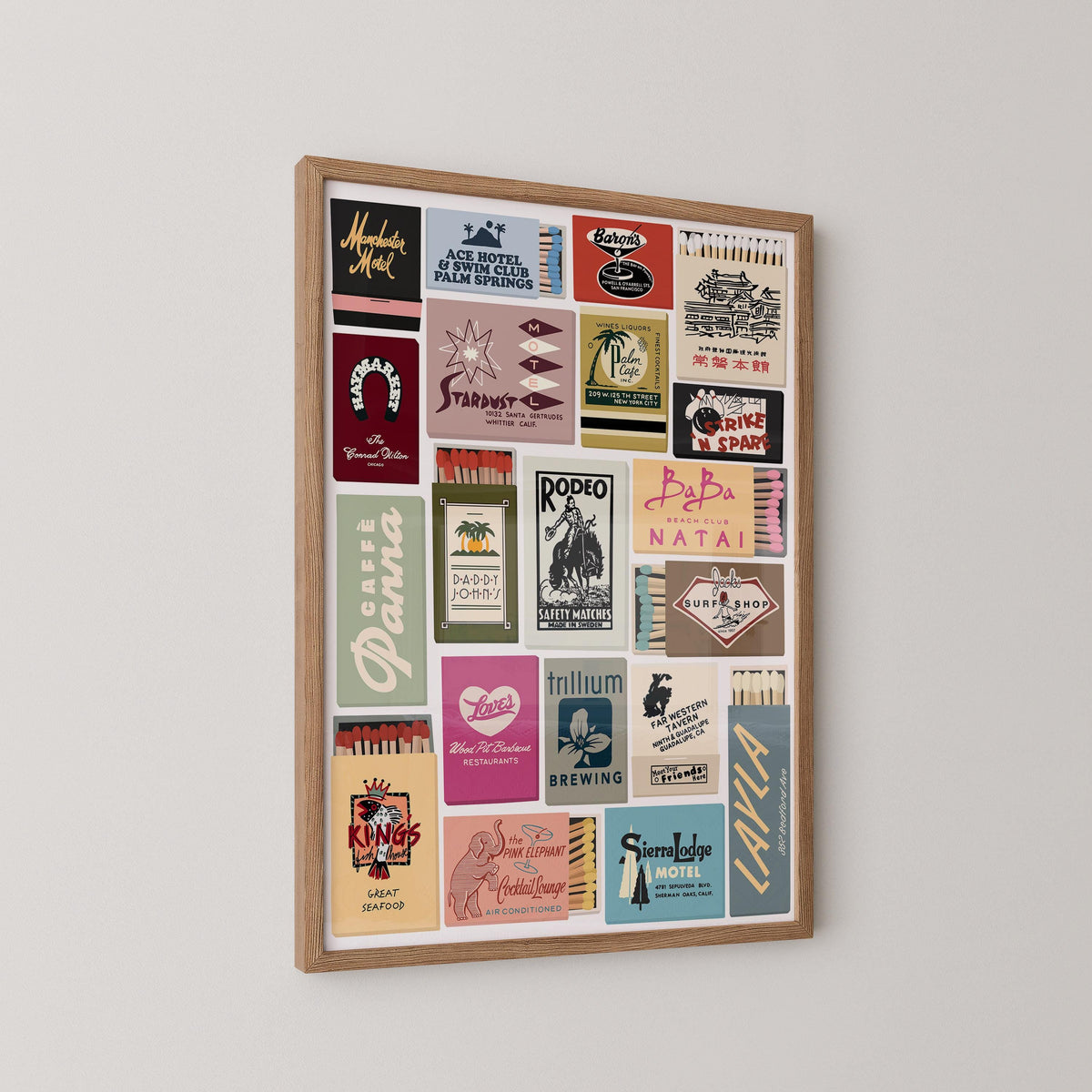 Vintage Matchbook Print