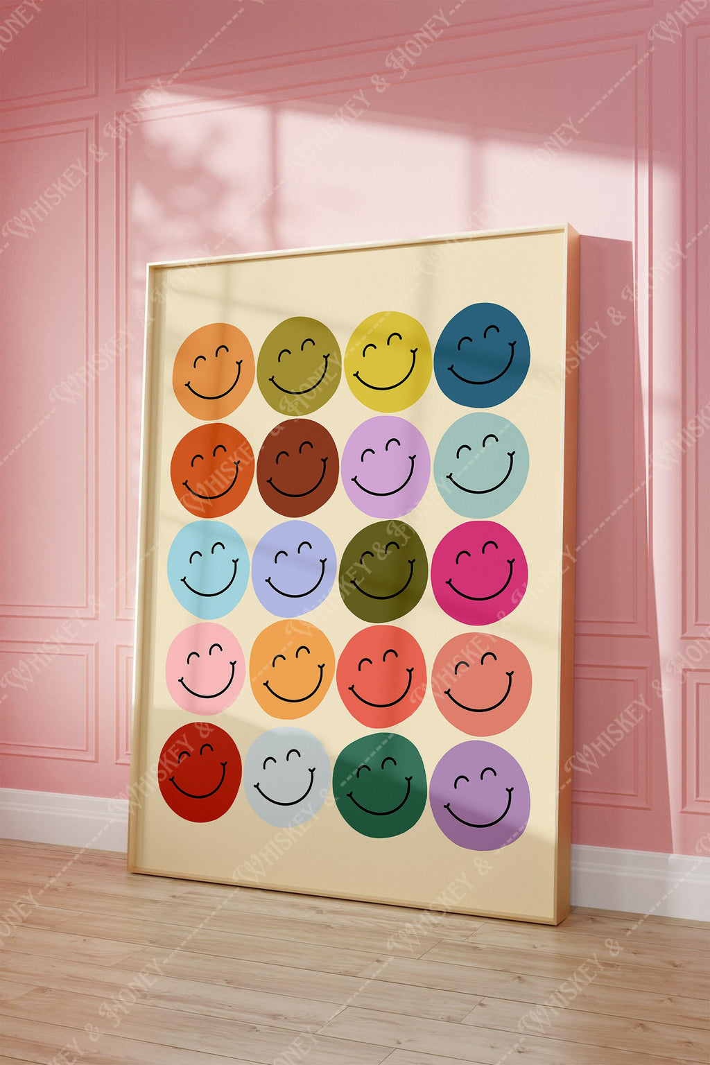 Smiley Faces Print