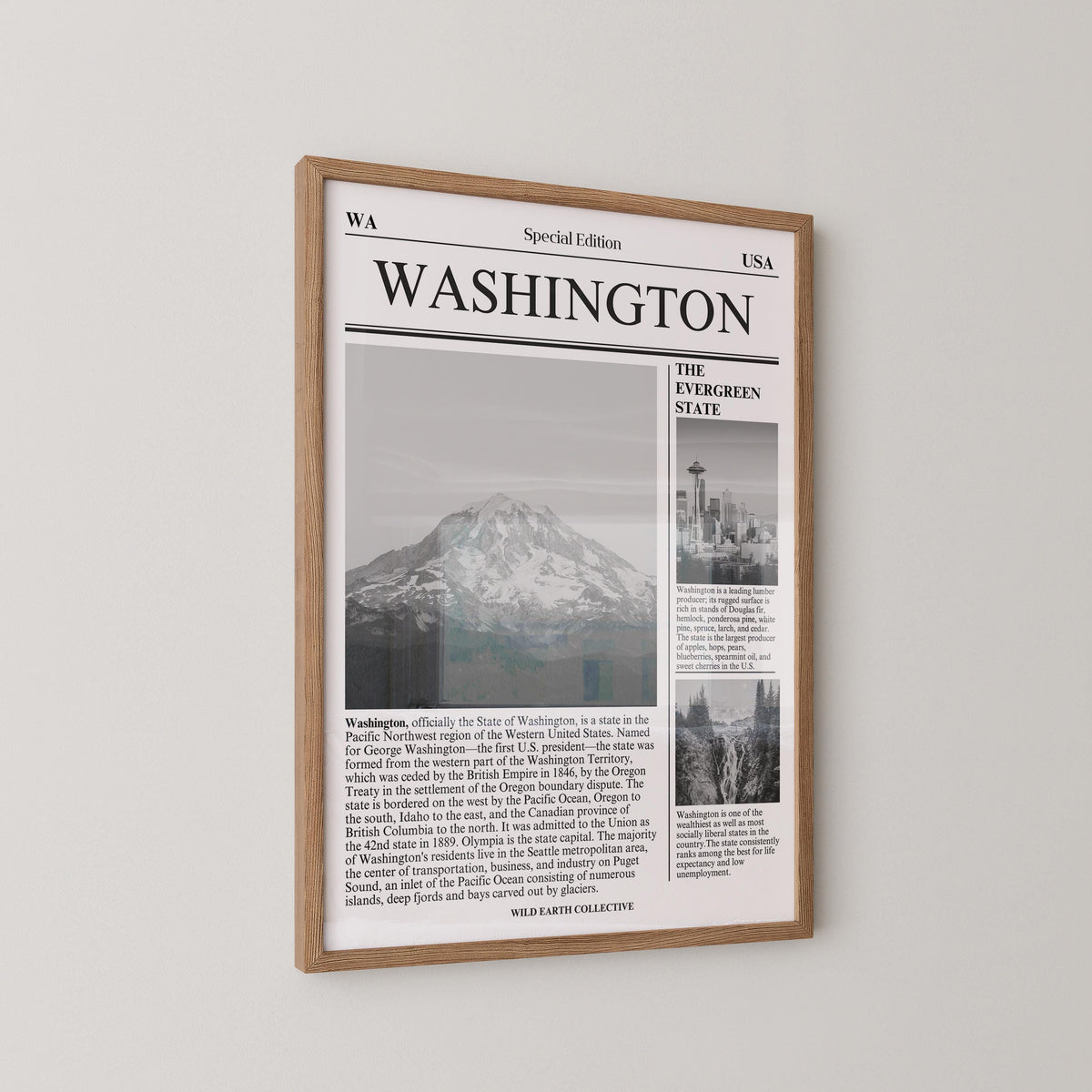 Washington State Newspaper Print