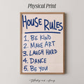 House Rules Print