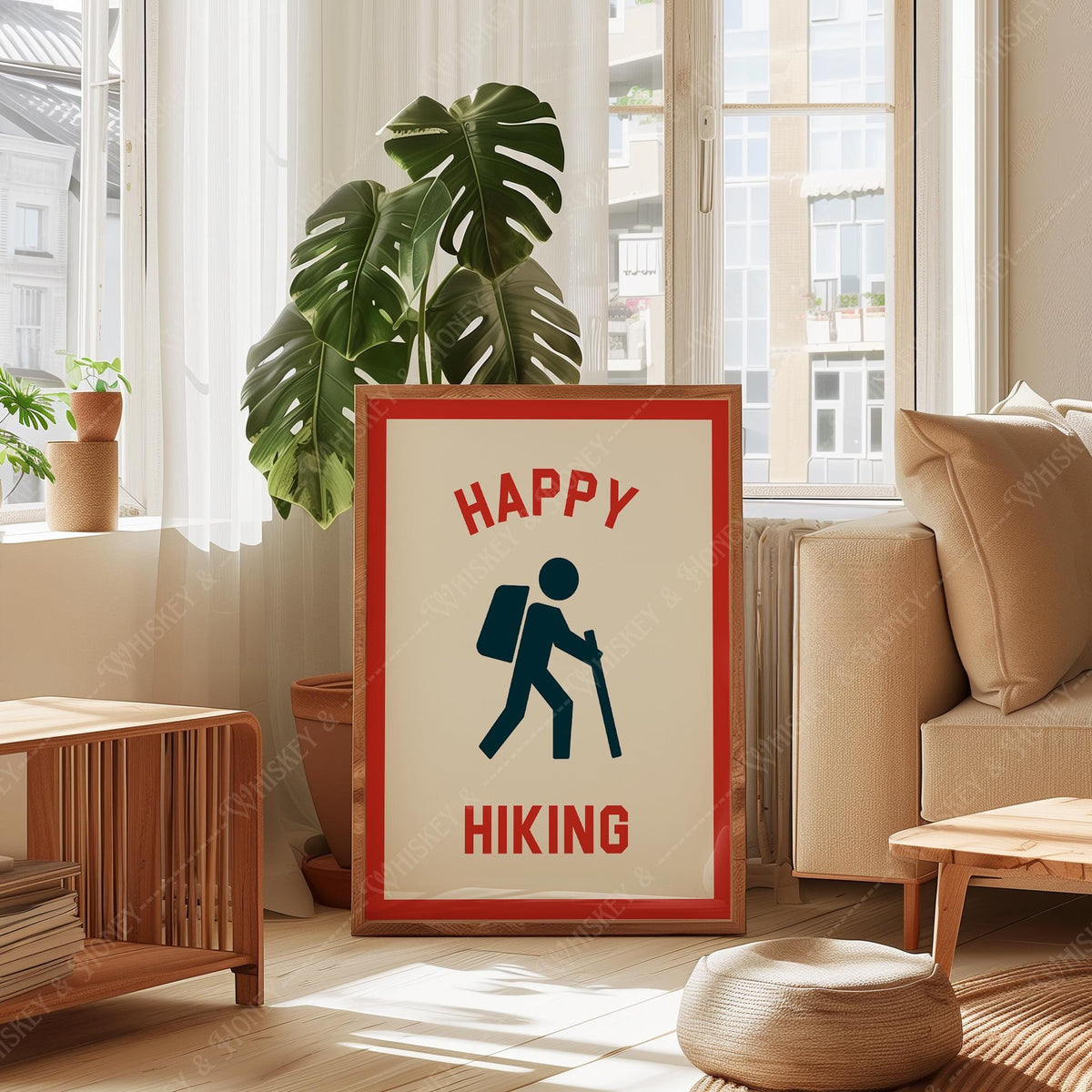Happy Hiking Print