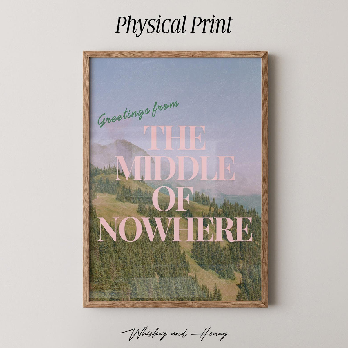 Greetings From Middle of Nowhere Art Print