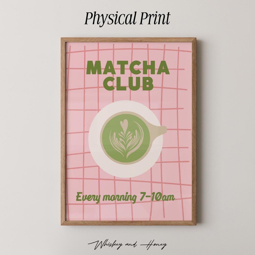 Matcha Club Art Print