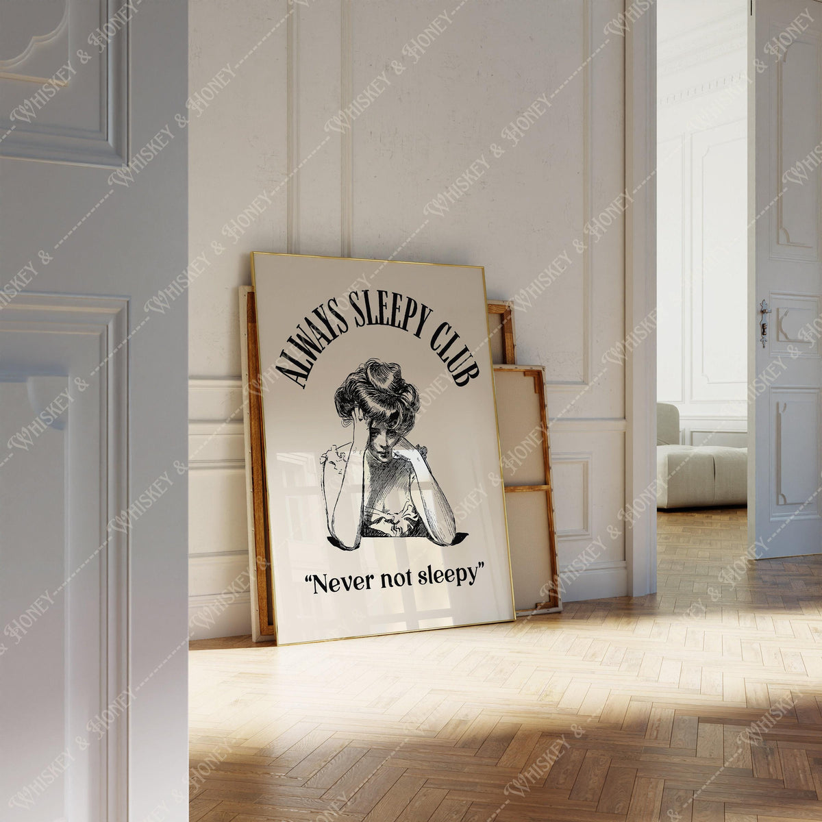 Always Sleepy Club Art Print
